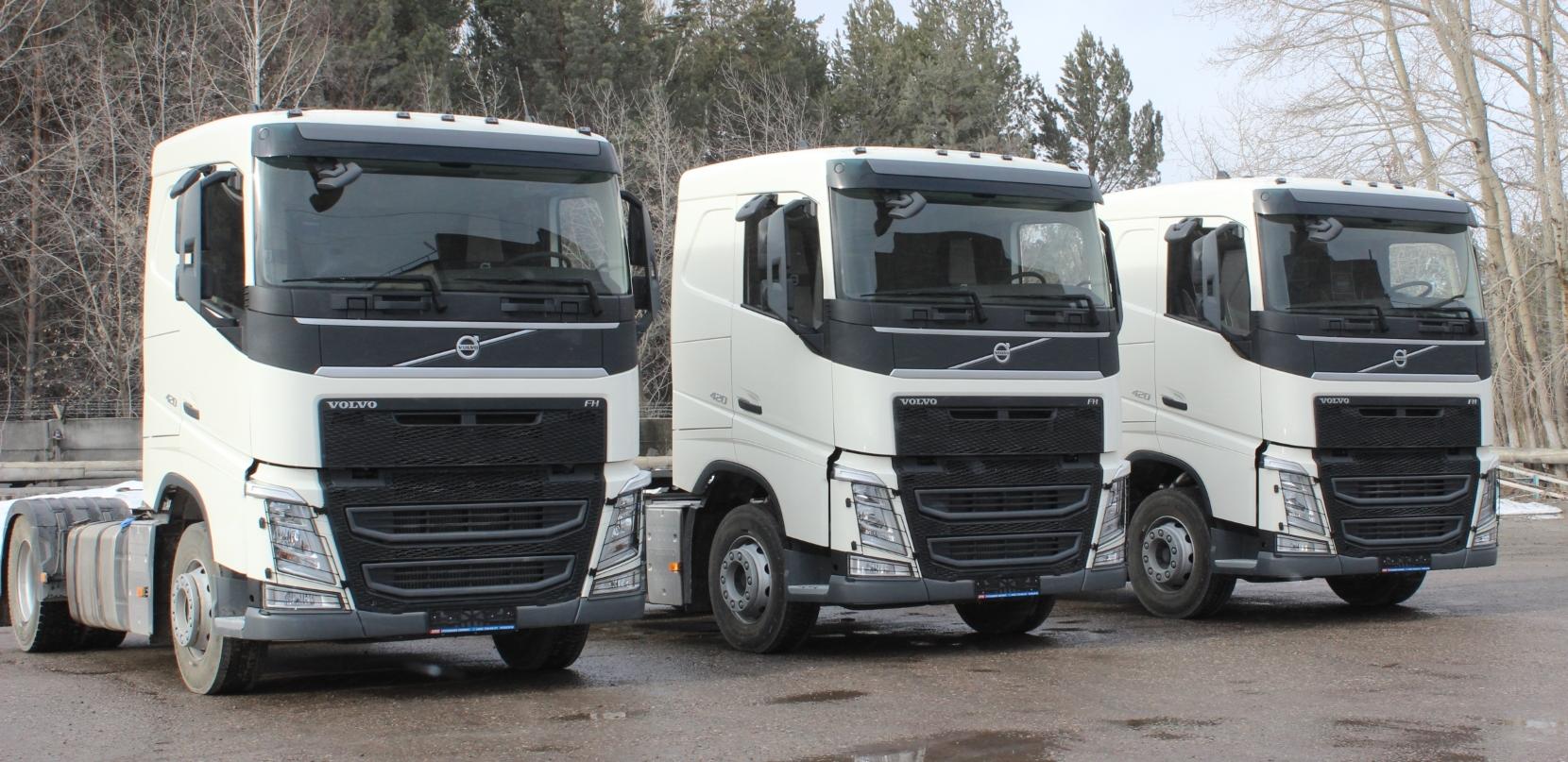 На Топкинский цементный завод поступили новые тягачи Volvo