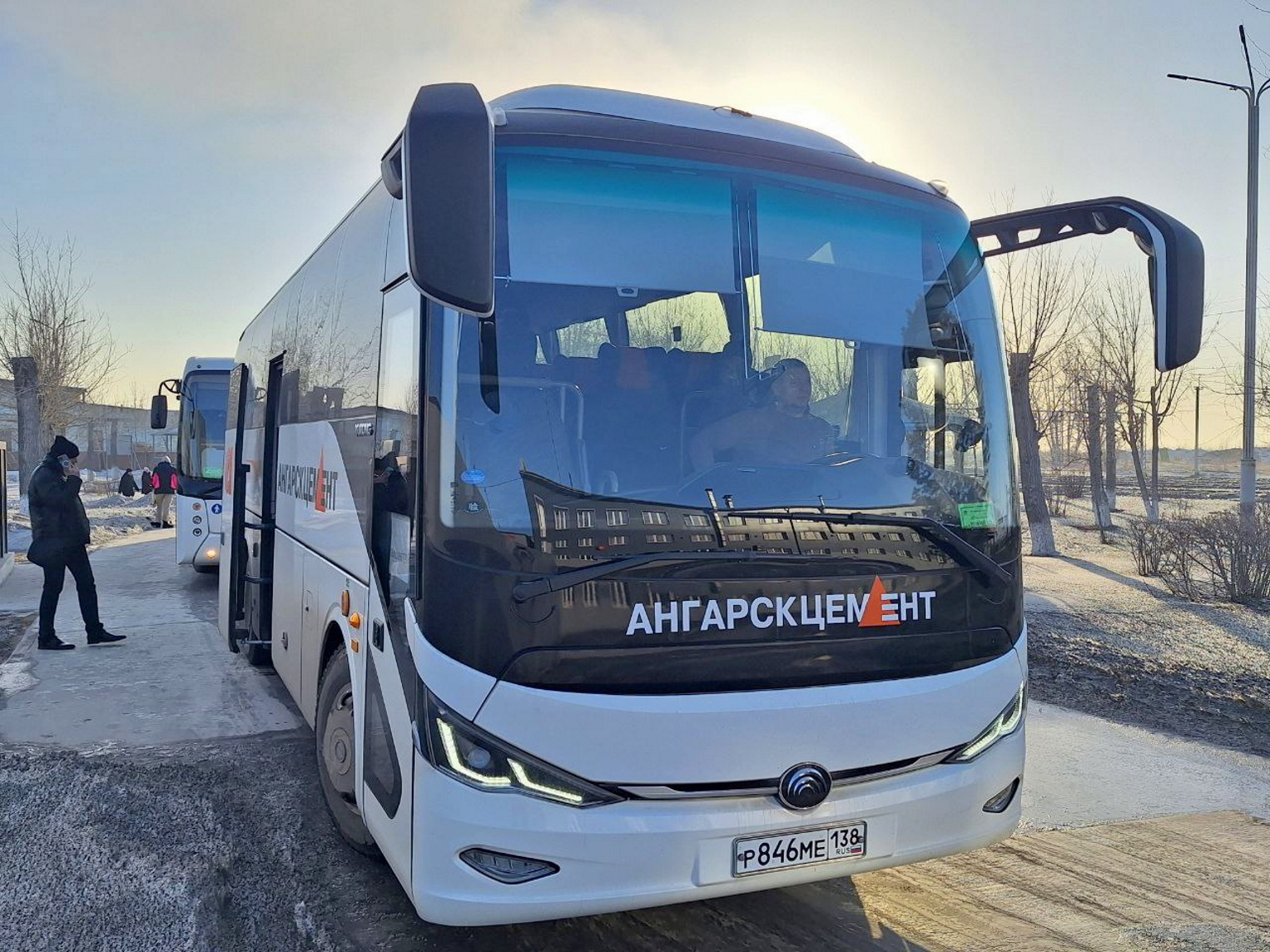 «Ангарскцемент» запустил новый автобусный маршрут для иногородних работников