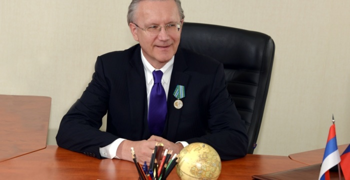Президент холдинга &laquo;Сибирский цемент&raquo; Георг Клегер награжден медалью &laquo;За бизнес во имя созидания&raquo;