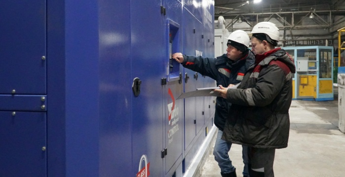 В цехе «Помол» Тимлюйского цементного завода запущен в работу новый компрессор