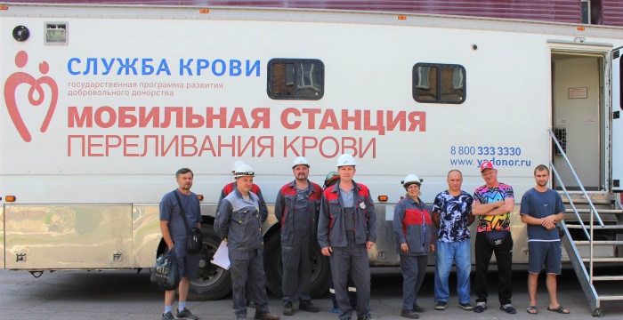 Красноярские цементники сдали больше двух десятков литров донорской крови