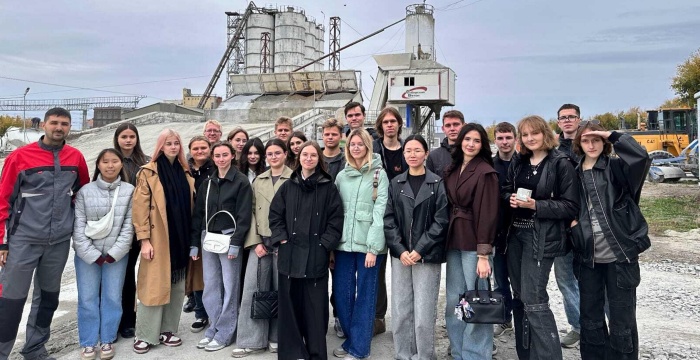 Производственную площадку «Сибирского бетона» посетили студенты Новосибирского государственного архитектурно-строительного университета